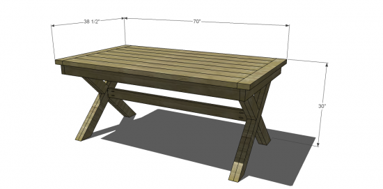 The Design Confidential Free DIY Furniture Plans to Build an Outdoor Toscana Table